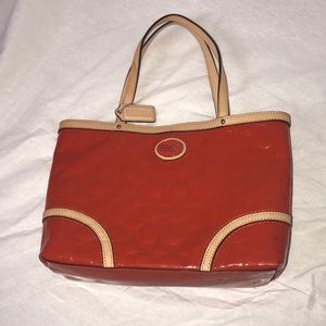 Burnt Orange Coach Purse